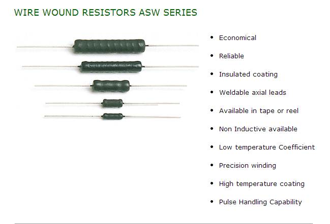 Precision wire wound resistor image