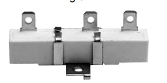 horizontally mounted power resistor