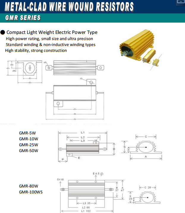 metal clad resistor datasheet 1